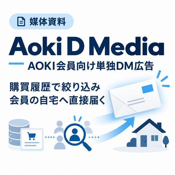 購買履歴等を活用できる「AOKI会員向け単独DM広告」媒体資料