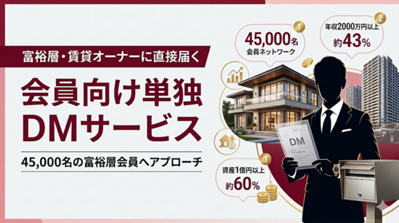 富裕層オーナー会員へ直接リーチするDM施策 「つなぐ会員向け単独DMサービス」