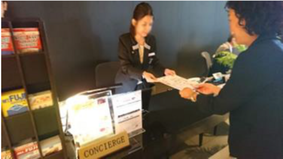 【旅ナカ】国内ホテルフロントでのサンプリング