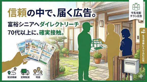 牛乳宅配ルート広告