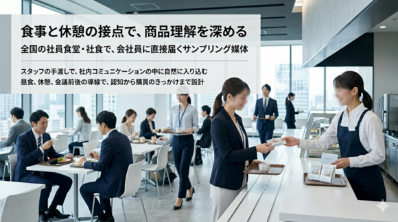 社員食堂サンプリング