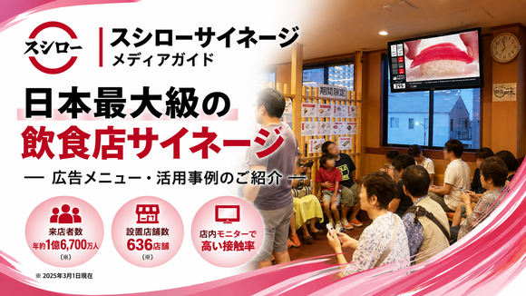 スシローサイネージ広告