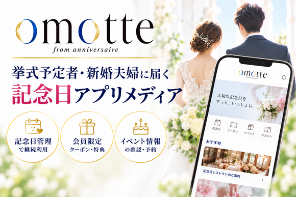 アニヴェルセルのデジタルメディア「omotte」