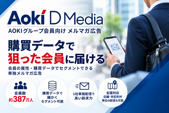 Aoki会員向け単独メルマガ広告